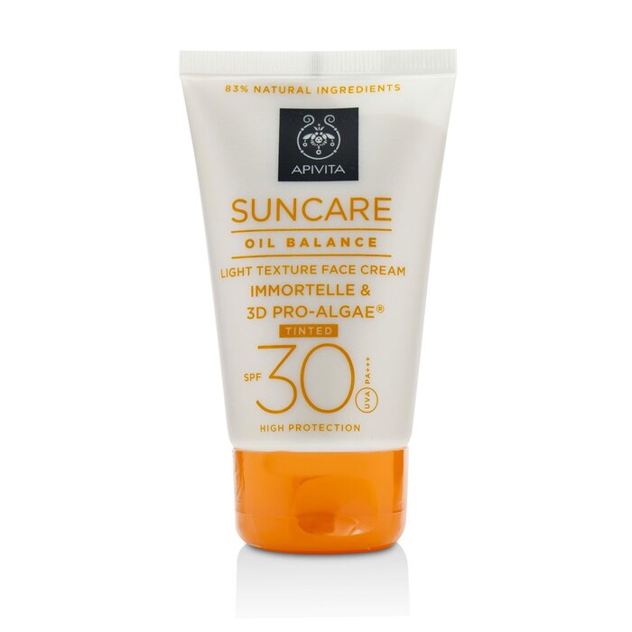 Apivita Suncare Oil Balance Light Texture Face Cream - Voide SPF 30 -Sävytetty- 50mlProduct Thumbnail