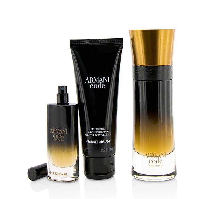 조르지오아르마니 Giorgio Armani Armani Code Profumo Coffret: Eau De Parfum Spray 60ml/2oz + Eau De Parfum Spray 15ml/0.5oz + All Over Body Shampoo 75ml/2.5oz 3pcsProduct Thumbnail