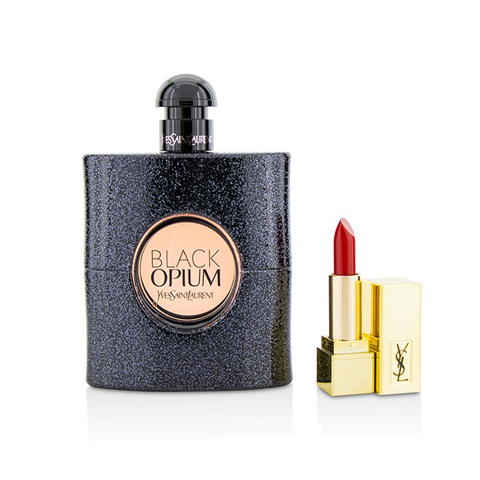 Yves Saint Laurent Black Opium Coffret: Eau De Parfum Spray 90ml/3oz + Mini Pintalabios + Bolsa 2pcs+pouchProduct Thumbnail
