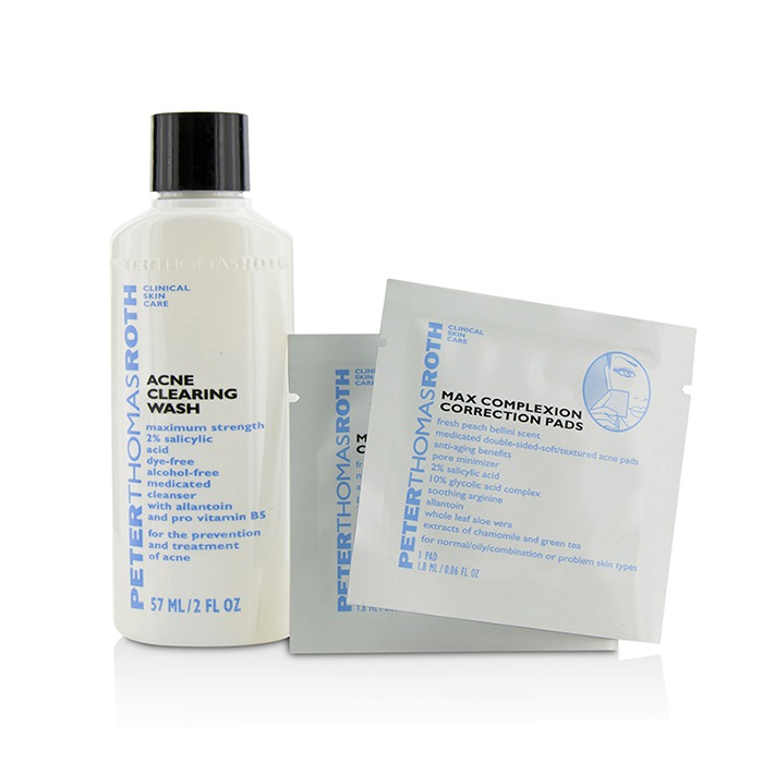 Peter Thomas Roth 彼得羅夫 Acne Discovery Kit: Acne Clearing Wash 57ml + Max Complexion Correction Pads 2pads + Acne-Clear Invisible Dots 24dots 3pcsProduct Thumbnail
