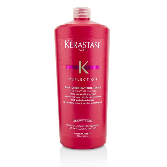 Kerastase Reflection Bain Chromatique Riche Multi-Protecting Shampoo (Very Sensitized Colour-Treated or Highlighted Hair) שמפו עבור שיער צבוע ורגיש או שיער עם גוונים 1000ml/34ozProduct Thumbnail