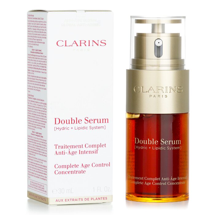 Clarins Double Serum - Seerumi (Hydric + Lipidic System) Complete Age Control Concentrate  30ml/1ozProduct Thumbnail