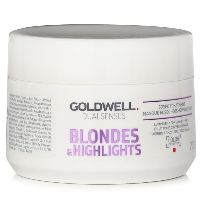Goldwell Dual Senses Blondes & Highlights 60Sec Treatment (Glød til blondt hår) 200ml/6.8ozProduct Thumbnail