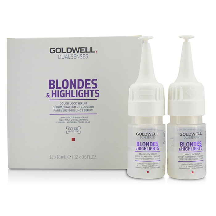 Goldwell Dual Senses Blondes & Highlights Сыворотка для Защиты Цвета (Сияние для Светлых Волос) 12x18ml/0.6ozProduct Thumbnail