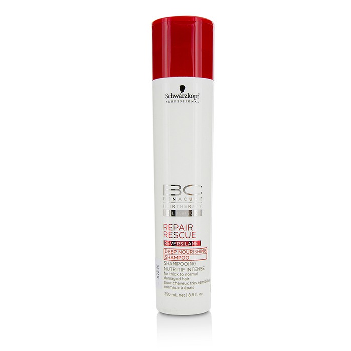 Schwarzkopf BC Repair Rescue Reversilane Deep Nourishing Shampoo (For Thick to Normal Damaged Hair) 250ml/8.5ozProduct Thumbnail