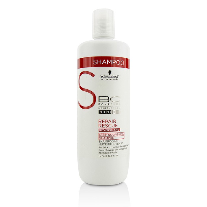 Schwarzkopf BC Repair Rescue Reversilane Deep Nourishing Shampoo (For Thick to Normal Damaged Hair) 1000ml/33.8ozProduct Thumbnail