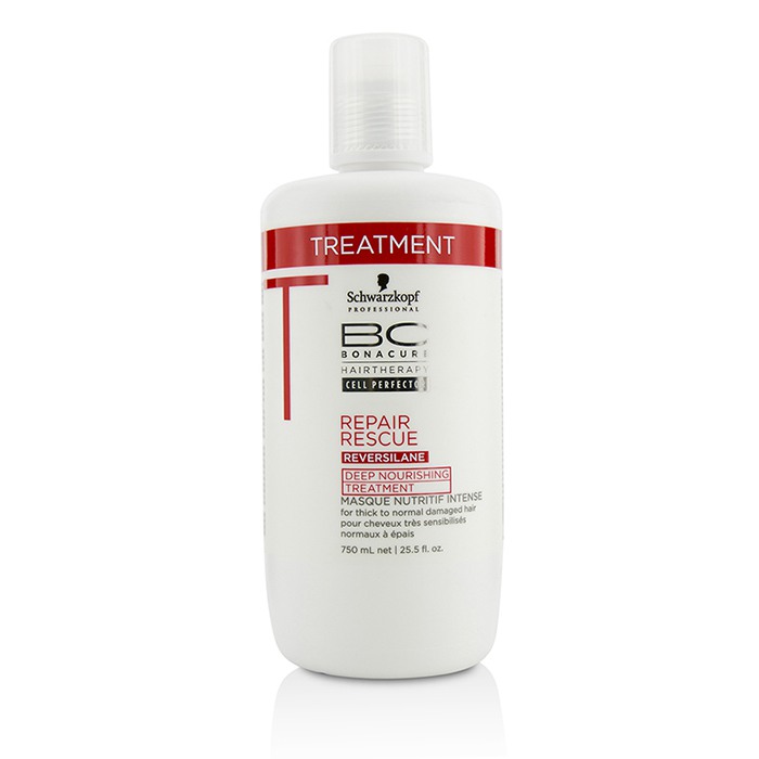 Schwarzkopf 施華蔻  BC Repair Rescue Reversilane Deep Nourishing Treatment (For Thick to Normal Damaged Hair) 750ml/25.5ozProduct Thumbnail