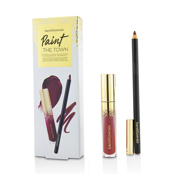 BareMinerals Paint The Town Lip Set סט לשפתיים 2pcsProduct Thumbnail