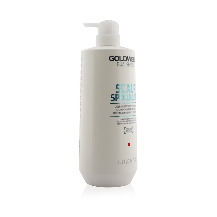 Goldwell Dual Senses Scalp Specialist Deep Cleansing Shampoo (Cleansing For All Hair Types) שמפו לניקוי עמוק עבור כל סוגי השיער 1000ml/33.8ozProduct Thumbnail