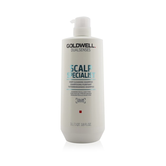 Goldwell Dual Senses Scalp Specialist Deep Cleansing Shampoo (Cleansing For All Hair Types) שמפו לניקוי עמוק עבור כל סוגי השיער 1000ml/33.8ozProduct Thumbnail