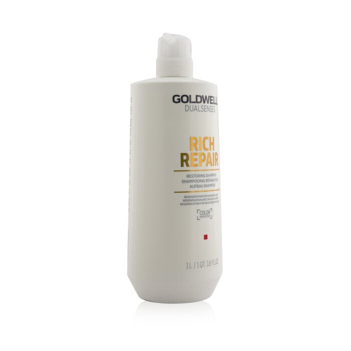 Goldwell Dual Senses Rich Repair Restoring Shampoo (Regeneration For Damaged Hair) 1000ml/33.8ozProduct Thumbnail