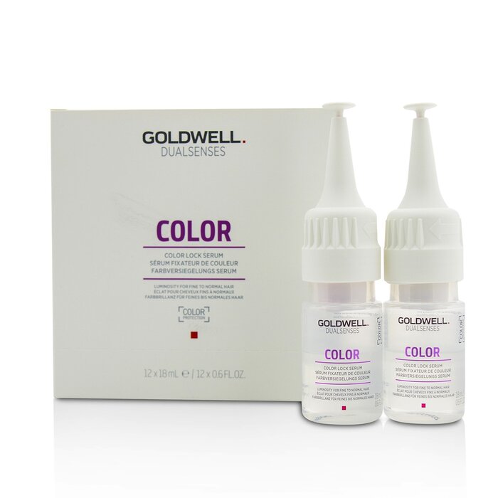 Goldwell سيرم للحفاظ على لون الشعر Dual Senses Color (إضاءة للشعر الرقيق إلى العادي) 12x18ml/0.6ozProduct Thumbnail