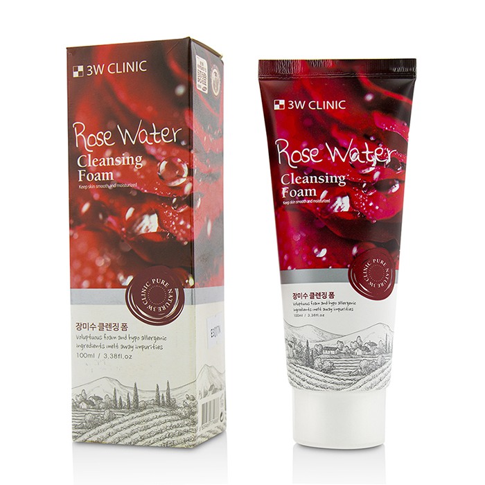3W Clinic 玫瑰水洗面乳Cleansing Foam - Rose Water 100ml/3.38ozProduct Thumbnail