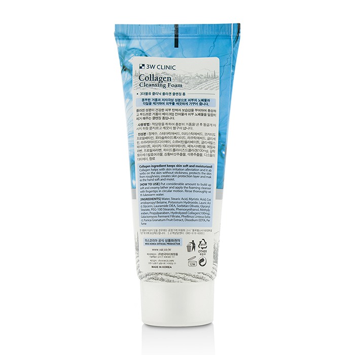 3W Clinic Cleansing Foam - Collagen 100ml/3.38ozProduct Thumbnail