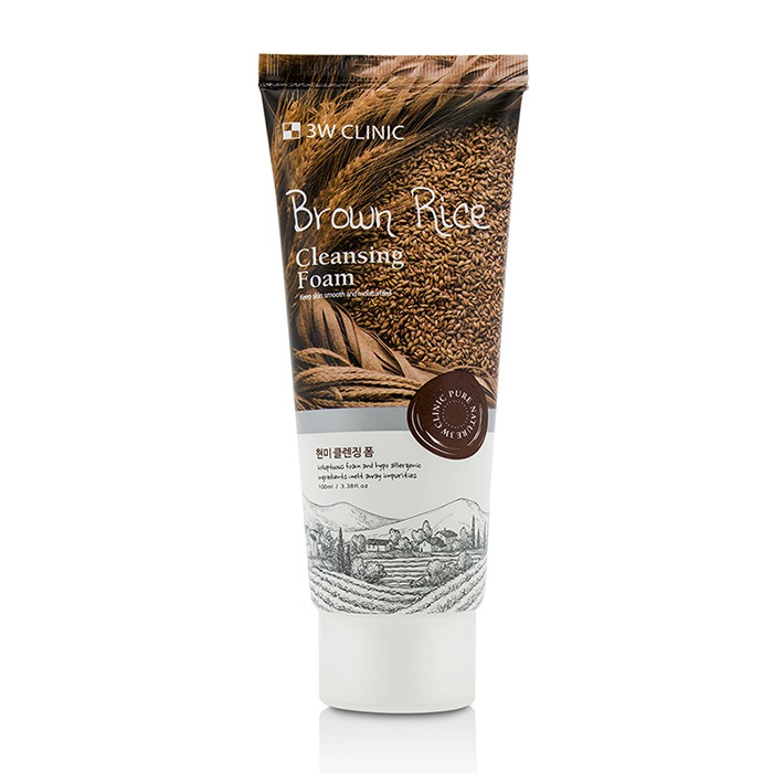 3W Clinic Cleansing Foam - Brown Rice 100ml/3.38ozProduct Thumbnail