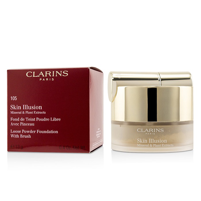 Clarins Skin Illusion Mineral & Plant Extracts פאונדיישן פודרה בתפזורת (With Brush) (אריזה חדשה) 13g/0.4ozProduct Thumbnail