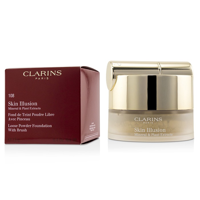 Clarins Skin Illusion Mineral & Plant Extracts Loose Powder Foundation (med kost) (Ny emballasje) 13g/0.4ozProduct Thumbnail