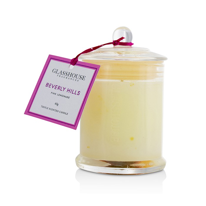 Glasshouse Świeca zapachowa Triple Scented Candle - Beverly Hills (Pink Lemonade) 60gProduct Thumbnail