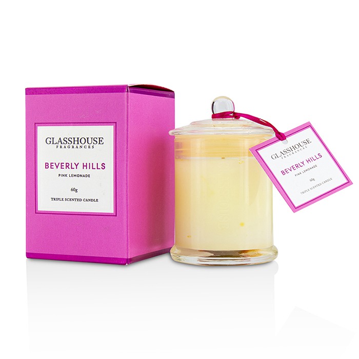 Glasshouse Triple Vela Perfumada - Beverly Hills (Pink Lemonade) 60gProduct Thumbnail