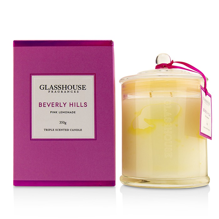 Glasshouse Triple Vela Perfumada - Beverly Hills (Pink Lemonade) 350gProduct Thumbnail