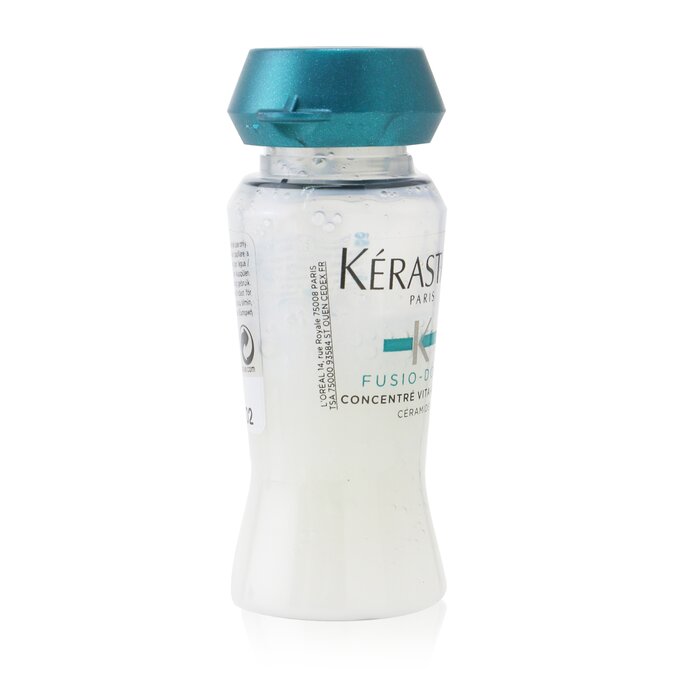 Kerastase Fusio-Dose Concentre Vita-Ciment Ceramide Intensive Reinforcing Care - Damaged, Over-Processed Hair (Box Slightly Damaged) 10x12ml/0.4ozProduct Thumbnail