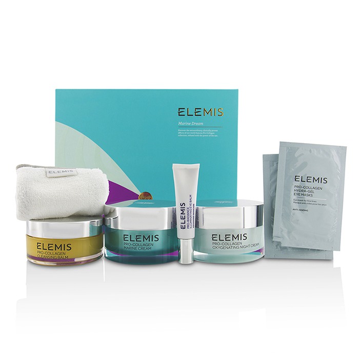 艾丽美  Elemis Marine Dream Set: Cleansing Balm + Eye Balm + Marine Cream + Night Cream + Eye Masks + Towel + Box 7pcsProduct Thumbnail