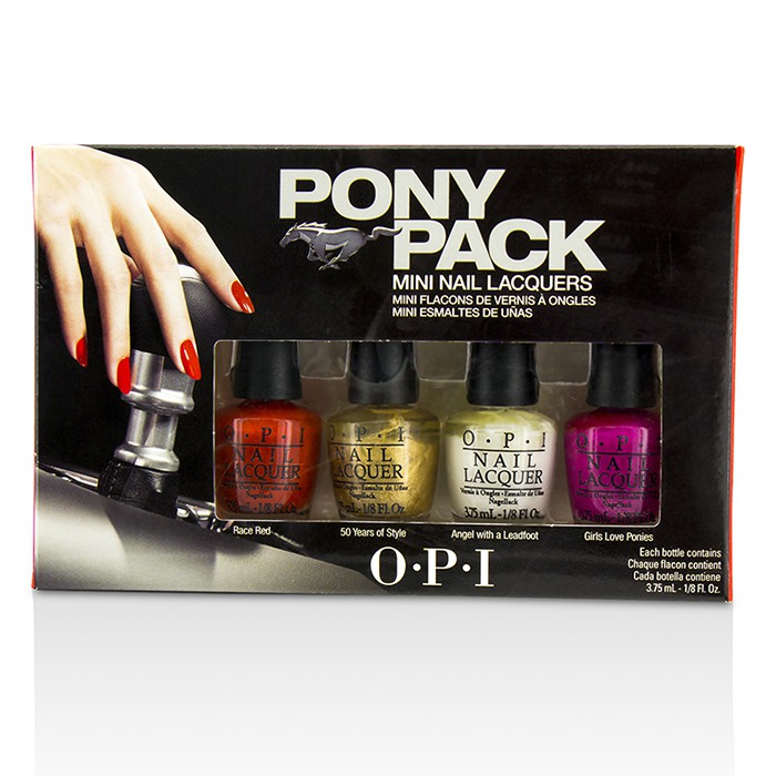 O.P.I مجموعة طلاء الأظافر الصغيرة Pony Pack 4pcsProduct Thumbnail