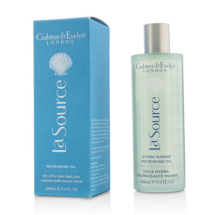 Crabtree & Evelyn La Source Nourishing Oil (Hydra Marine Dry Oil for Face, Body, Hair) 100ml/3.4ozProduct Thumbnail