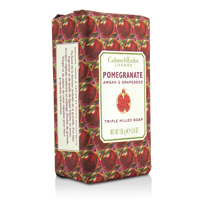 Crabtree & Evelyn 瑰珀翠  Pomegranate, Argan & Grapeseed Triple Milled Soap 158g/5.6ozProduct Thumbnail