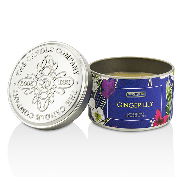 The Candle Company Tin Can 100% Beeswax Candle with Wooden Wick - Ginger Lily (8x5) cmProduct Thumbnail