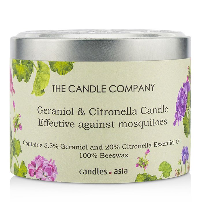 The Candle Company 錫罐100％蜂蠟木芯蠟燭 - 香葉醇和香茅油Tin Can 100% Beeswax Candle with Wooden Wick - Geraniol & Citronella (8x5) cmProduct Thumbnail