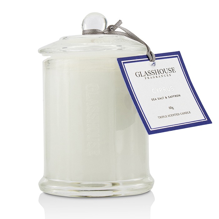 Glasshouse 玻璃屋 賽普勒斯 頂級香氛蠟燭Triple Scented Candle - Cyprus(海鹽和藏紅花) 60gProduct Thumbnail