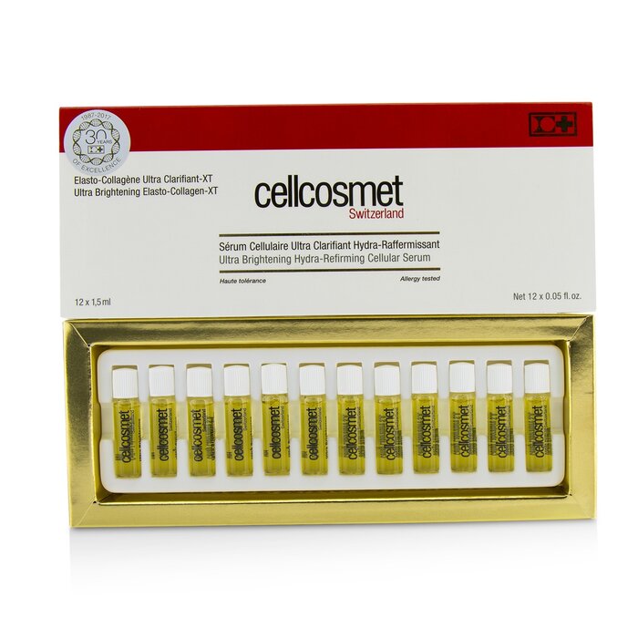 Cellcosmet & Cellmen Cellcosmet Ultra Brightening Elasto-Collagen-XT (Ultra Parladan Nəmləndirici Hüceyrə Serumu) 12x1.5ml/0.05ozProduct Thumbnail