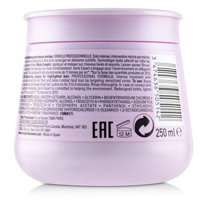 L'Oreal Maska do włosów Professionnel Serie Expert - Lumino Contrast Illuminating Masque (For Highlighted Hair - Rinse Out) 250ml/8.4ozProduct Thumbnail