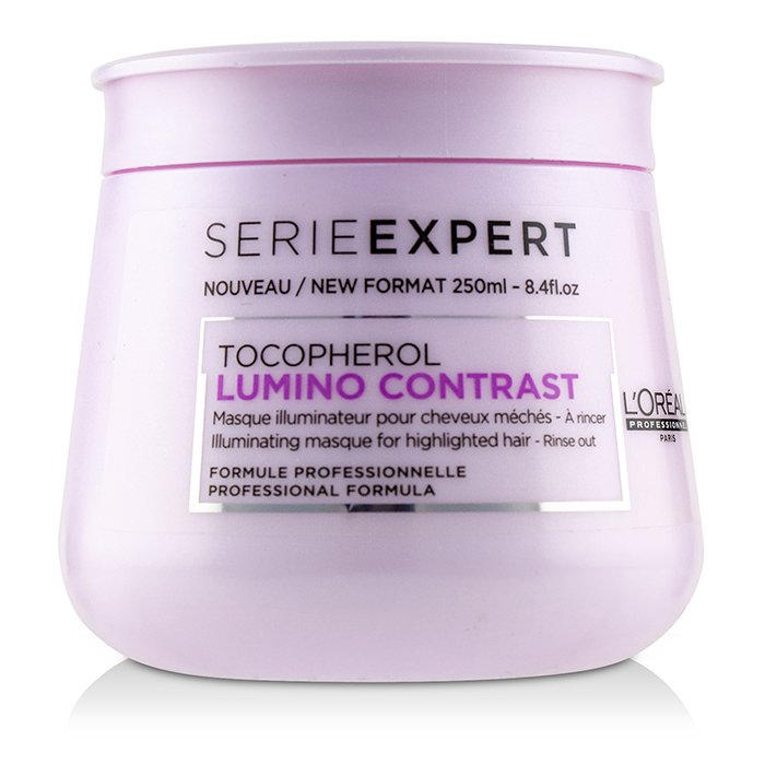 L'Oreal Professionnel Serie Expert - Lumino Contrast Illuminating Masque (For Highlighted Hair - Rinse Out) 250ml/8.4ozProduct Thumbnail