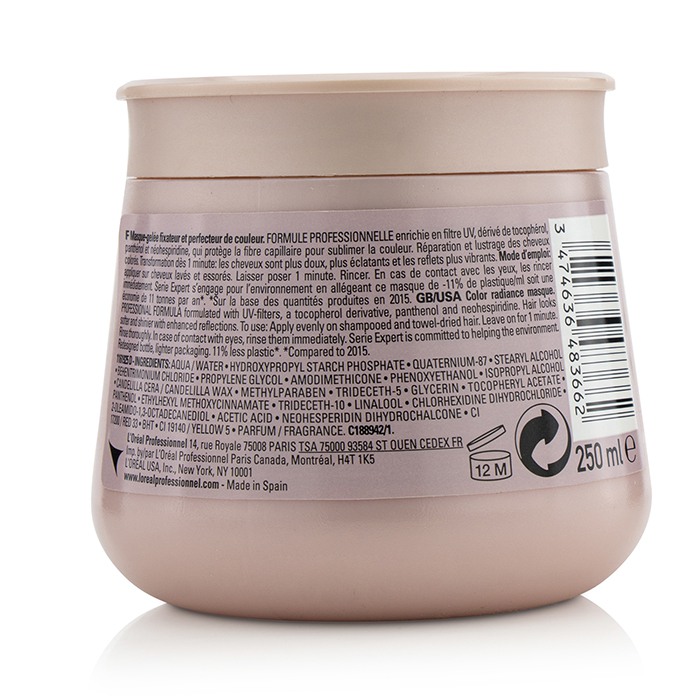 L'Oreal 萊雅 專業護髮專家 - 新絕色漾彩護色髮膜Professionnel Serie Expert - Vitamino Color A-OX Color Radiance Masque 250ml/8.4ozProduct Thumbnail