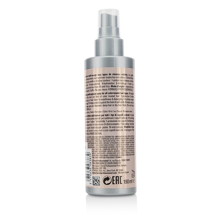 L'Oreal Wielozadaniowy spray do włosów Professionnel Serie Expert - Vitamino Color 10 in 1 Perfecting Multipurpose Spray (For Color-Treated Hair) 190ml/6.4ozProduct Thumbnail