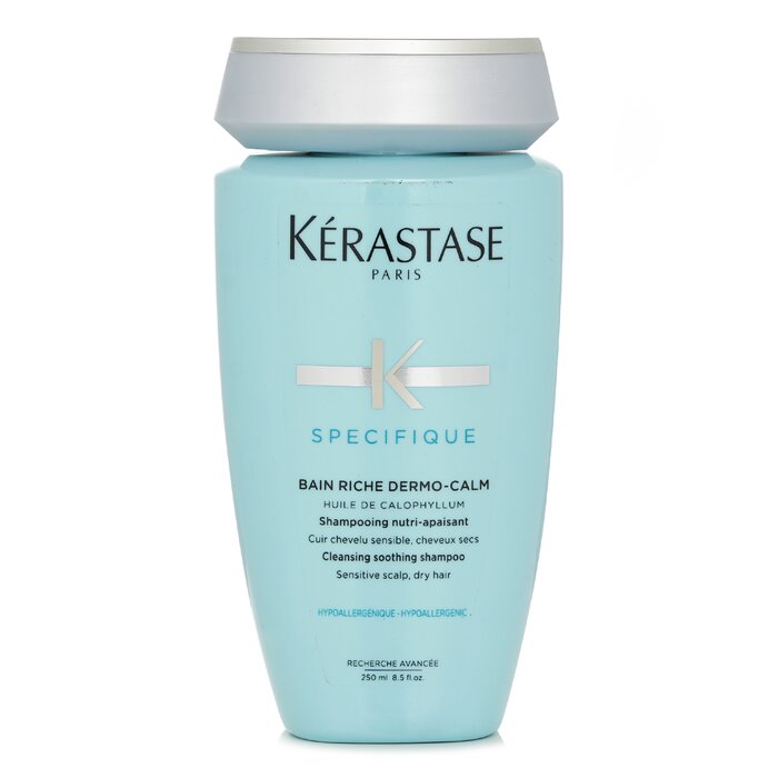 Kerastase Specifique Bain Riche Dermo-Calm Cleansing Soothing Shampoo (Sensitive Scalp, Dry Hair) שמפו משכך עבור קרקפת רגישה ושיער יבש 250ml/8.5ozProduct Thumbnail