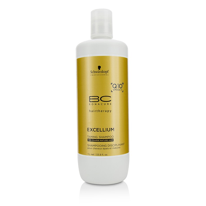 Schwarzkopf BC Excellium Q10+ Omega 3 Taming Shampoo (For Coarse Mature Hair) 1000ml/33.8ozProduct Thumbnail