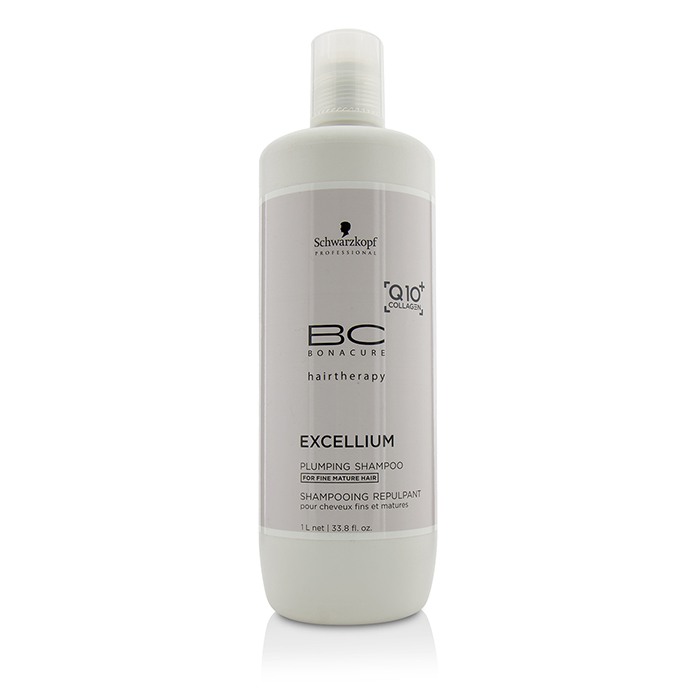 Schwarzkopf BC Excellium Q10+ Collagen Plumping Shampoo (Til fint, modent hår) 1000ml/33.8ozProduct Thumbnail