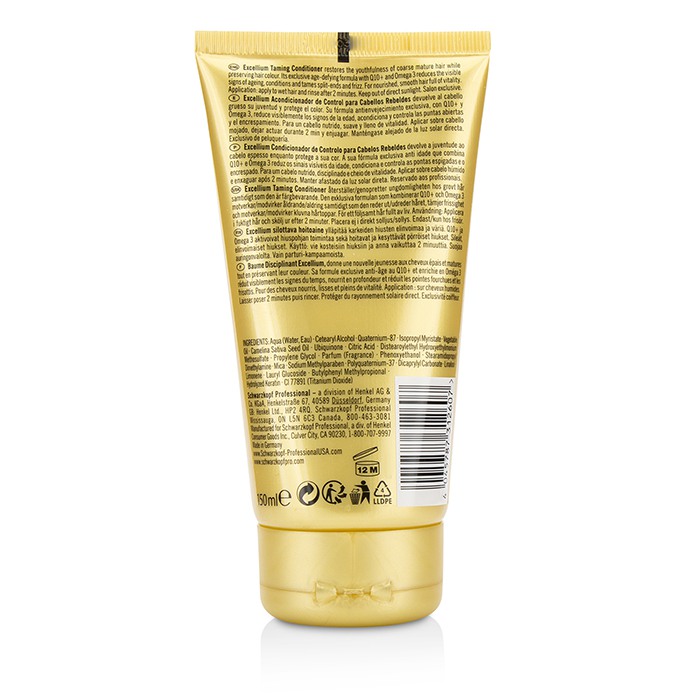 Schwarzkopf BC Excellium Q10+ Omega 3 Taming Conditioner (For grovt modent hår) 150ml/5.1ozProduct Thumbnail