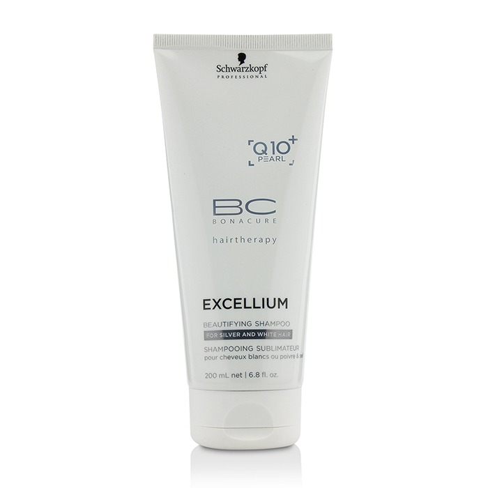 Schwarzkopf Szampon do włosów BC Excellium Q10+ Pearl Beautifying Shampoo (For Silver and White Hair) 200ml/6.8ozProduct Thumbnail