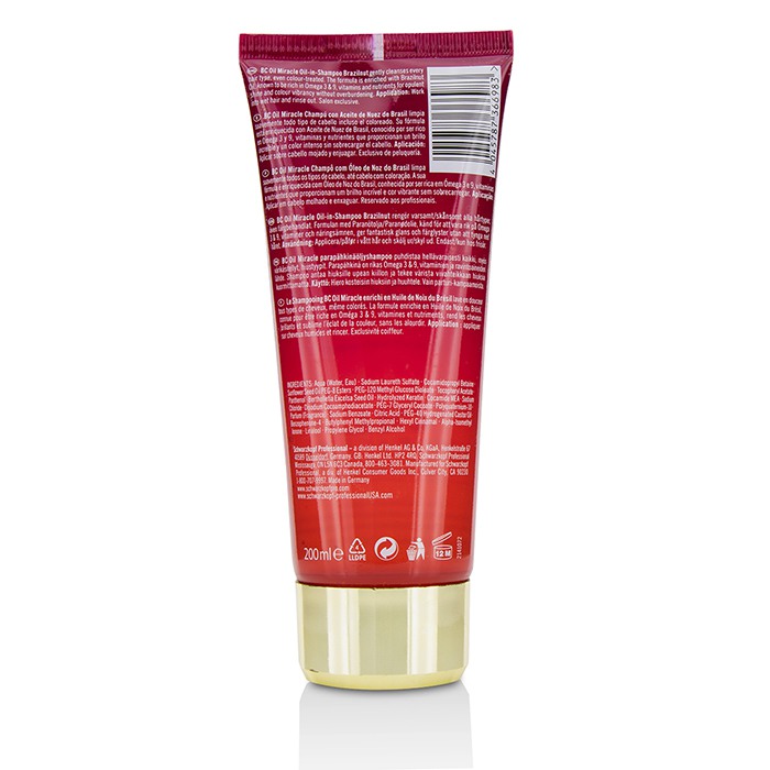 Schwarzkopf 施華蔻  BC Oil Miracle Brazilnut Oil Oil-In-Shampoo (For All Hair Types) 200ml/6.7ozProduct Thumbnail
