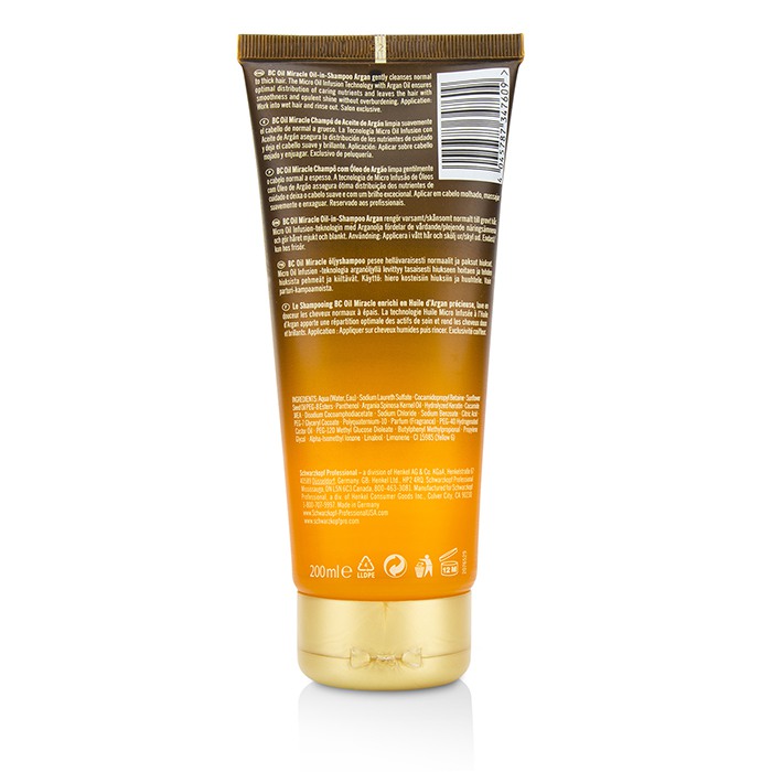 Schwarzkopf BC Oil Miracle Argan Oil Oil-In-Shampoo (For Normal to Thick Hair) 200ml/6.7ozProduct Thumbnail