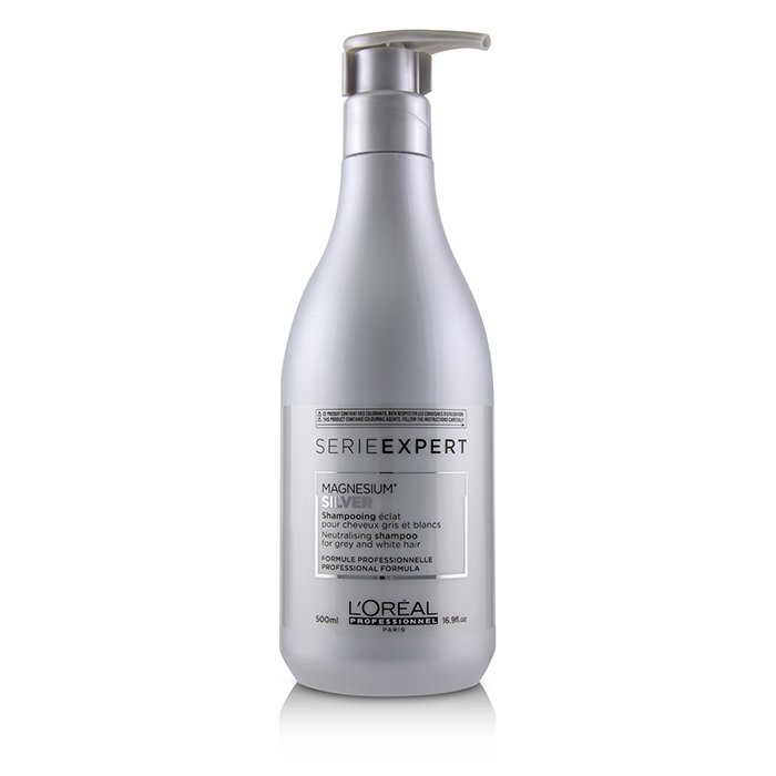 L'Oreal 萊雅 專業護髮專家 - 絲漾博矯色洗髮露(灰色及白色頭髮適用)Professionnel Serie Expert - Silver Magnesium Neutralising Shampoo 500ml/16.9ozProduct Thumbnail