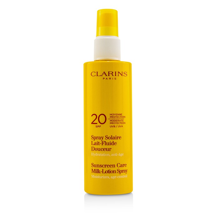 Clarins 克蘭詩 (嬌韻詩) Sun Care Milk-Lotion Spray Moderate Protection UVB/UVA 20 (Unboxed) 150ml/5.3ozProduct Thumbnail