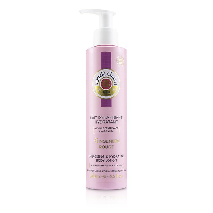 Roger & Gallet 賀傑與賈雷 紅姜活力&保濕身體乳液Gingembre Rouge Energising & Hydrating Body Lotion (含泵) 200ml/6.6ozProduct Thumbnail