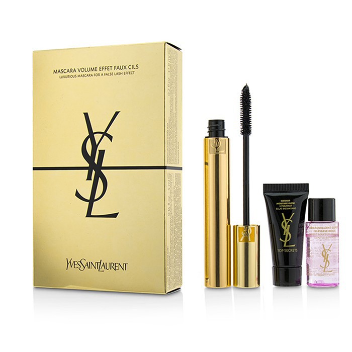 Yves Saint Laurent Mascara Volume Effet Faux Cils Luxurious Kit : (1x Mascara, 1x Instant Moisture Glow, 1x Makeup Remover) 3pcsProduct Thumbnail