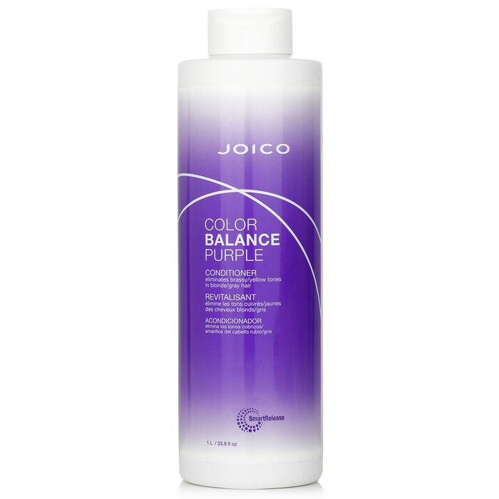 Joico Color Balance Purple Conditioner (Eliminates Brassy/Yellow Tones on Blonde/Gray Hair) מרכך סגול לאיזון צבע כתום בשיער בלונדיני 1000ml/33.8ozProduct Thumbnail