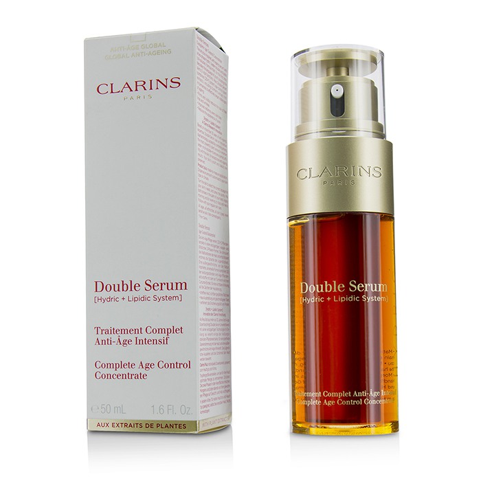 Clarins Double Serum (Hydric + Lipidic System) Complete Age Control Concentrate (Box Slightly Damaged) 50ml/1.6ozProduct Thumbnail